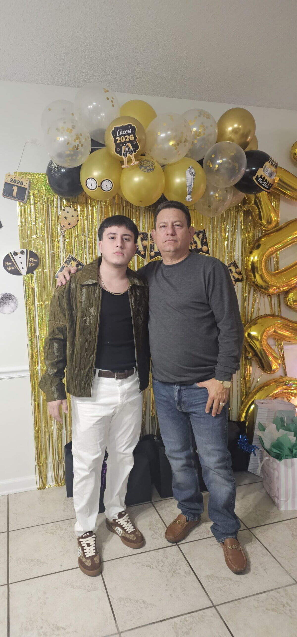 Endrys Martinez Jr., 19, left, pictured with his father, Endrys Martinez Sr. The teenager died May 26 after a rhinoplasty.